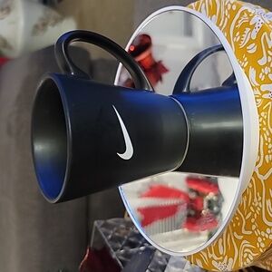 ☕️90's Vintage Black Matte Nike Mug w/Swoosh ☕️